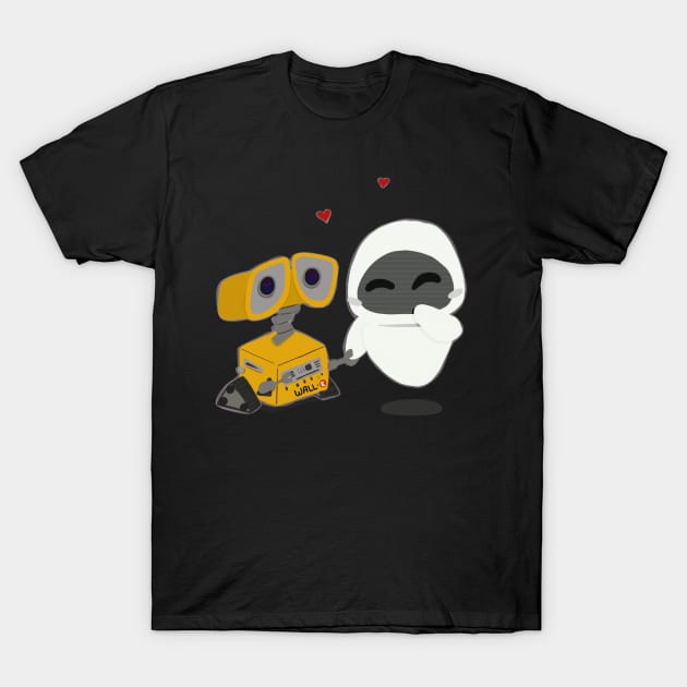 Robot Love T-Shirt by jolieroberson